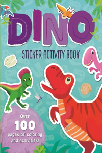 Dino Sticker Activity Book: Over 100 Pages of Coloring and Activities!