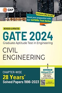 GATE 2024 : Civil Engineering - 28 Years' Chapter-wise Solved Papers (1996-2023) by GKP