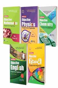 Brilliant Chapterwise-Topicwise Objective Mathematics Physics Chemistry English Hindi (Set of 5 Books) | Class 12th | English Medium