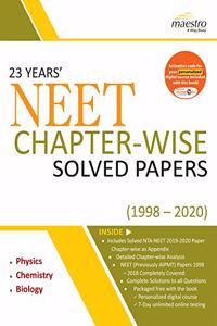 Wiley's 23 Years' NEET Chapter - Wise Solved Papers (1998 - 2020)