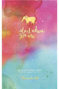 Start Where You Are Week-At-A-Glance Diary