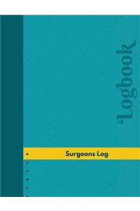 Surgeons Log (Logbook, Journal - 126 pages, 8.5 x 11 inches)