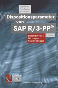 Dispositionsparameter Von SAP R/3-Pp(r): Einstellhinweise, Wirkungen, Nebenwirkungen