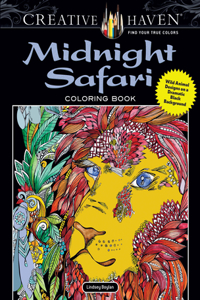 Creative Haven Midnight Safari Coloring Book