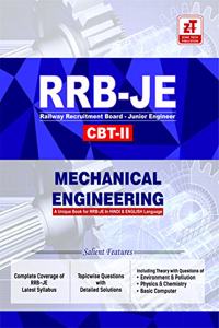 RRB-JE (Junior Engineer) CBT-2: MECHANICAL ENGINEERING Topic wise MCQs Practice Book As per RRB syllabus (In English & Hindi)