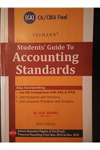 Students' Guide to Accounting Standards [CA/CMA Final] (30th Edition,2017)