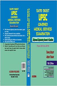 Rapid Digest UPSC Combined Medical Services Examination From 2012-2019-, 15th Edition