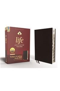 Niv, Life Application Study Bible, Third Edition, Bonded Leather, Black, Indexed, Red Letter Edition