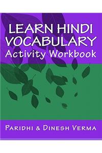 Learn Hindi Vocabulary Activity Workbook