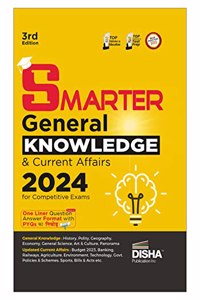 SMARTER General Knowledge & Current Affairs 2024 for Competitive Exams 3rd Edition | One Liner Question Answer Format | UPSC, State PSC, SSC, Bank, Railways RRB, CDS, NDA, CUET | PYQs ka Nichod |