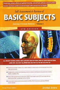 Self Assessment & Review Of Basic Subjects : Anatomy & Forensic Medicine Vol 2 2019