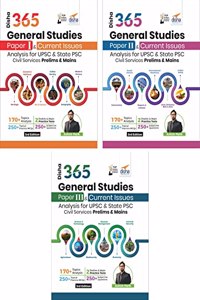 Disha 365 General Studies Paper I, II, III & Current Issues Analysis for UPSC & State PSC Civil Services Prelims & Mains 3rd Edition