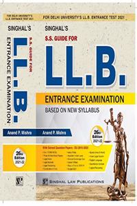 Singhal Law Publications 26Th Edition S.S Guide For Ll.B. Entrance Examination With Solved Question Paper-Du 2010-2020 [Hardcover] Anand P Mishra