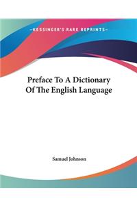 Preface To A Dictionary Of The English Language