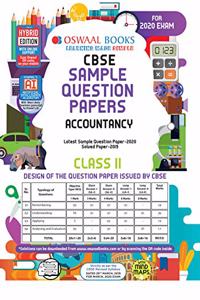 Oswaal CBSE Sample Question Paper Class 11 Accountancy Book (For March 2020 Exam)