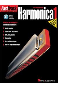 Fasttrack Harmonica Method - Book 1 Book/Online Audio: For Diatonic Harmonica