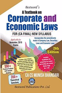Bestword A Textbook on Corporate And Economic Laws New Syllabus for CA Final By Munish Bhandari Applicable for November 2019 Exam