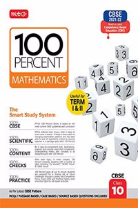 MTG 100 Percent Mathematics Class-10, CBSE Based Book For Term 1 Exam 2021-22