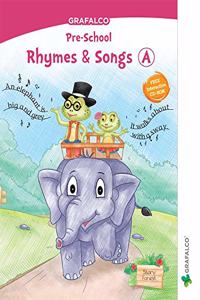 Navneet Grafalco Rhymes & Songs-A (With VCD) Jr. Kg. | English | Pre School Book |