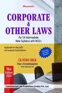 Commercial's Corporate & Other Laws for CA Intermediate - 16edition, 2021