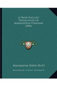 Prose English Translation of Markandeya Puranam (1896)
