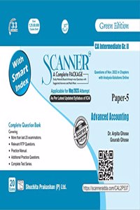 Scanner for Advanced Accounting (Paper 5 | Group 2) â€“ Containing Questions of last 20 Exams | New Syllabus | CA Intermediate | May 2023 Exam Paperback