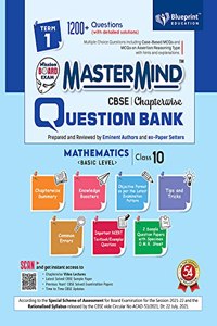 Master Mind CBSE Question Bank - Mathematics Basic Level Class 10 |Term 1 |For Session 2021-2022 (Objective Format as per the Latest Examination Pattern) for CBSE Board