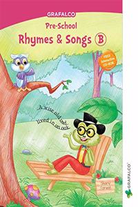 Navneet Grafalco Rhymes & Songs-B (With VCD) Sr. Kg. | English | Pre School Book |