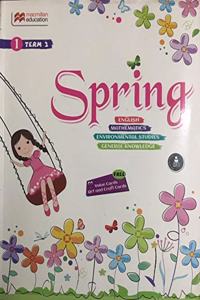 'SPRING CLASS 1 TERM 2 (ENGLISH, MATHEMATICS, EVS, GK) WITH FREE ART & CRAFT CARDS