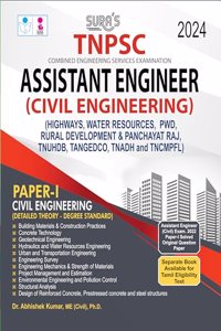 SURA`S TNPSC Assistant Engineer Civil Engineering Paper I Exam Book Guide in English Medium 2024