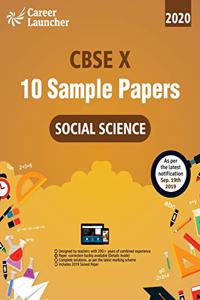 Cbse 2020: Class X - 10 Sample papers - Social Science