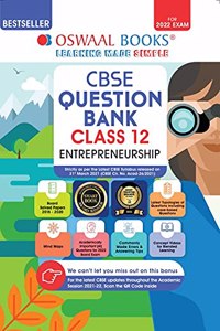 Oswaal CBSE Question Bank Class 12 Entrepreneurship Book Chapter-wise & Topic-wise [Combined & Updated for Term 1 & 2]