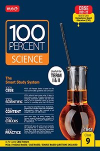 MTG 100 Percent Science Class-9, CBSE Based Book For Term 1 & 2 Exam 2021-22