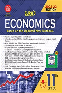 SURA'S 11th STD Economics Guide (ENGLISH MEDIUM) 2021-22 Edition - based on Samacheer Kalvi Textbook 2021