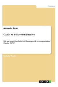 CAPM vs Behavioral Finance