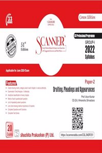 Drafting, Pleadings and Appearances (Paper 2 | CS Professional | Gr. I) Scanner - Including questions and solutions | 2022 Syllabus | Applicable for June 2024 Exam Onwards | Green Edition