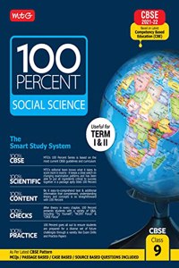 MTG 100 Percent Social Science Class-9, CBSE Based Book For Term 1 & 2 Exam 2021-22