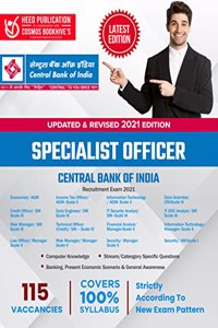 Central Bank of India - Specialist Officer (Updated and Revised 2021 Edition)