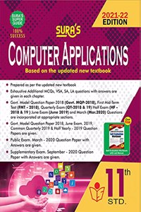 SURA'S 11th STD Computer Applications Guide (ENGLISH MEDIUM) 2021-22 Edition - based on Samacheer Kalvi Textbook 2021