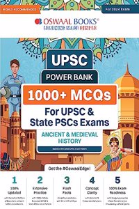 Oswaal UPSC Power Bank:1000+ MCQs for UPSC and State PSCs Exams Ancient & Medieval History (For 2024 Exam)