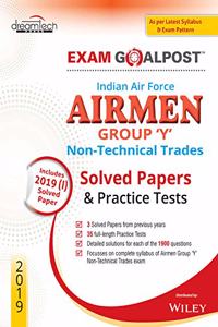 Indian Air Force Airmen Group Y Non - Technical Trades Exam Goalpost Solved Papers & Practice Tests, 2019