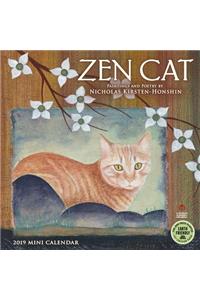 Zen Cat 2019 Mini Calendar: Paintings and Poetry by Nicholas Kirsten-Honshin