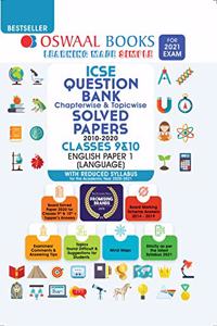 Oswaal ICSE Question Bank Chapterwise & Topicwise Solved Papers, English Paper - 1, Class 10 (Reduced Syllabus) (For 2021 Exam)