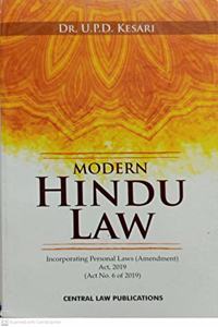 MODERN HINDU LAW Incorporating Personal Laws(Amendment) Act, 2019(Act No.6 of 2019)