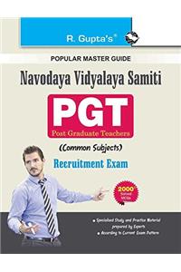 Navodaya Vidyalaya Samiti : PGT (Common Subject) Recruitment Exam Guide (NAVODAYA TEACHERS EXAM)