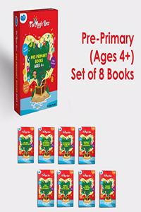 Pre-Primary Books For Ages 4+ (Set Of 8 Books) - STEM Enriched | Junior KG , Kindergarten , Preschool