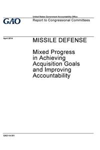 Missile defense, mixed progress in achieving acquisition goals and improving accountability