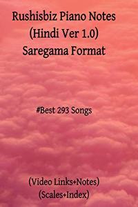 RUSHISBIZ PIANO NOTES (HINDI VER 1.0) SAREGAMA FORMAT: BEST 293 SONGS - SCALES+VIDEO LINKS+INDEX+SARGAM NOTES