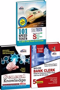 Ibps-Cwe Bank Clerk 2015 Simplified (Guide + 101 Speed Tests + General Awareness) 5Th Edition (Set Of 3 Books)