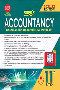 SURA'S 11th STD Accountancy Guide (ENGLISH MEDIUM) 2021-22 Edition - based on Samacheer Kalvi Textbook 2021